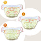 おむつカバー 4枚セット 新生児～ ポリエステル100％ omutucover01 漏れ防止 防水加工 LINXAS