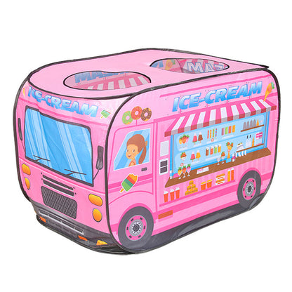 キッズテント おしゃれ 女の子 男の子 お店屋さんごっこ アイスクリーム屋 tent02 知育玩具 秘密基地 簡単組み立て LINXAS