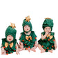 クリスマスツリー ベビーコスチューム ロンパースタイプ 帽子付 フリーサイズ ポリエステル 新生児からキッズまで 着脱簡単 xmas01 LINXAS