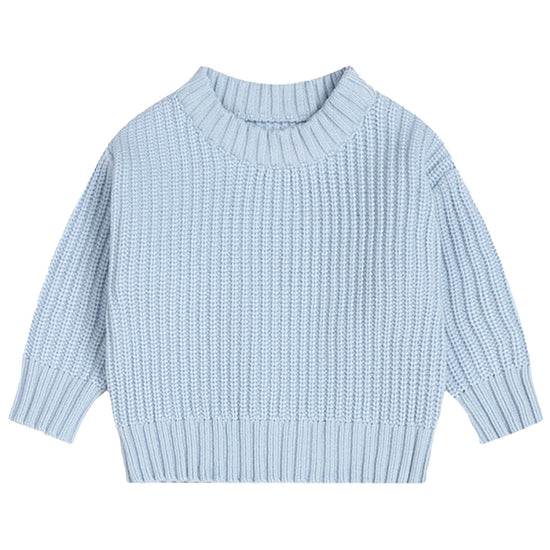 キッズ チクチクしないニットセーター 女の子 男の子 4色 90～110cm ビスコース50% 無地 カジュアル sweater01 LINXAS